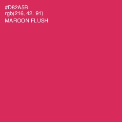 #D82A5B - Maroon Flush Color Image